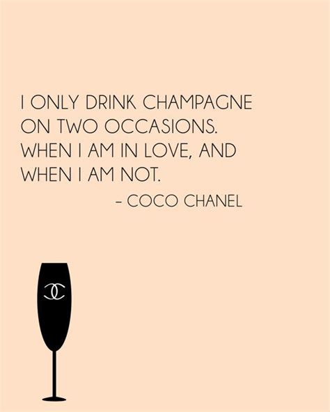 coco Chanel champagne quote